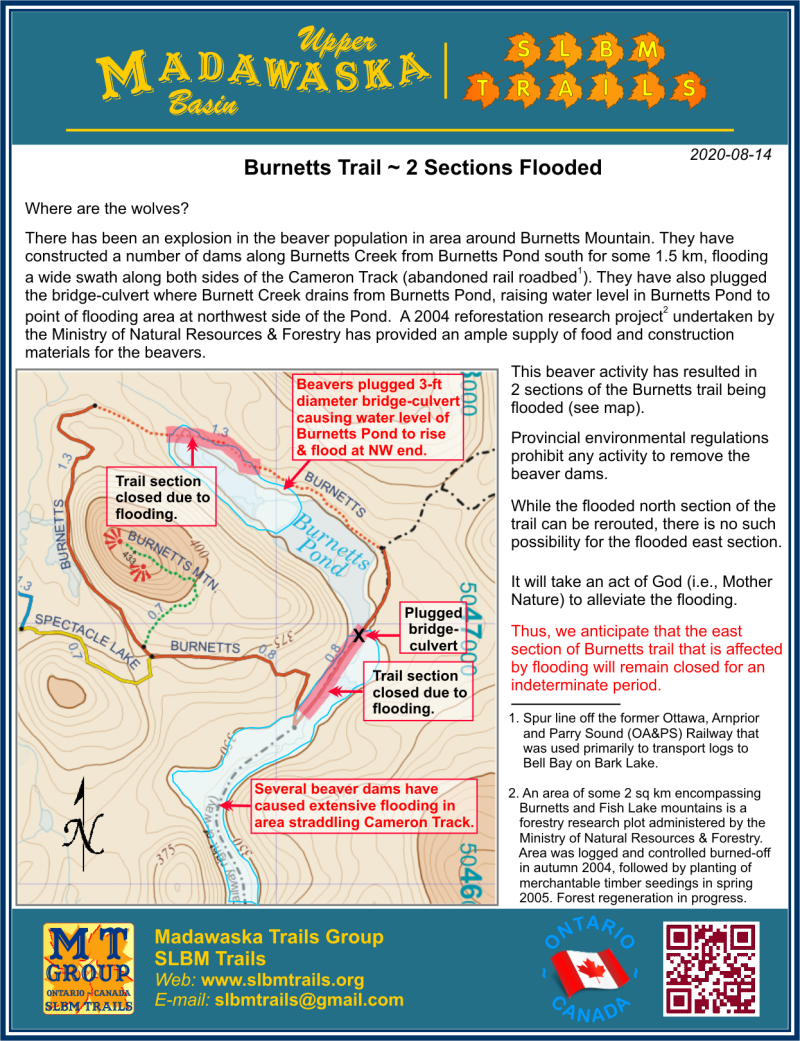 Burnetts Trail Flooded Sections